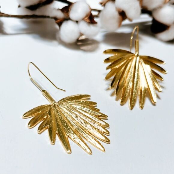 Maple leaf dangle earrings N70 - Picture 6 of 7